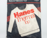 Vtg Hanes Thermal Long Sleeve Shirt Long Johns Mens L 42-44 Made in USA ... - $28.53