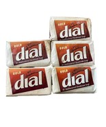 Vintage 1980s Dial Gold Bar Soap Pack Of 5 Bars 5oz Each Bar - $21.84