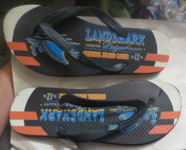 LandShark Men&#39;s Flip Flops Black size 11/12 Premier Lager advertisimg - $13.99