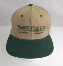 Vintage Vernon Headliner Farmers State Bank Embroidered Adjustable Baseball Cap - $9.69