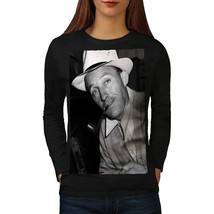 Wellcoda Bing Crosby Celebrity Womens Long Sleeve T-shirt, Famous Casual Design - £19.28 GBP