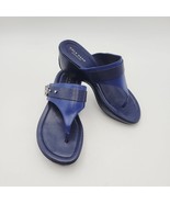 Cole Haan Margate Wedge II Sandshell Sandals Sz 5.5 B Blue Comfort - $42.08 CAD