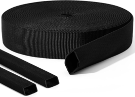 26 FT Nylon Hydraulic Hose Protector Sleeve Black Protective Cover Hose ... - £22.41 GBP