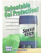 1996 Speed Stick Print Ad Health and beauty Deodorant Mennen 8.5&quot; x 11&quot; - £15.51 GBP