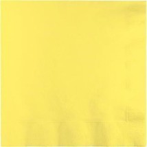 Yellow 3-Ply Dinner Paper Napkins 25 Per Pack Tableware Decorations Party - £8.75 GBP