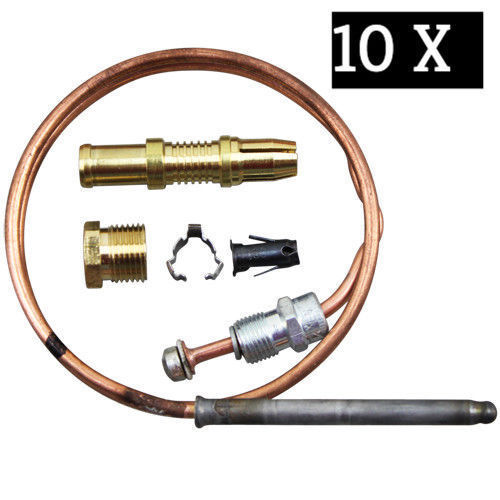 10 Pack of Robertshaw Thermocouple 24&quot; 1980-024 Snap Fit Universal SHIPS... - $61.78