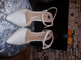 River island, White Pointed Stiletto Heel Court Shoes, UK 5 - £21.39 GBP