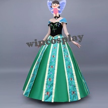 Anna cosplay costume Frozen anna cosplay dress halloween women costume - £99.95 GBP