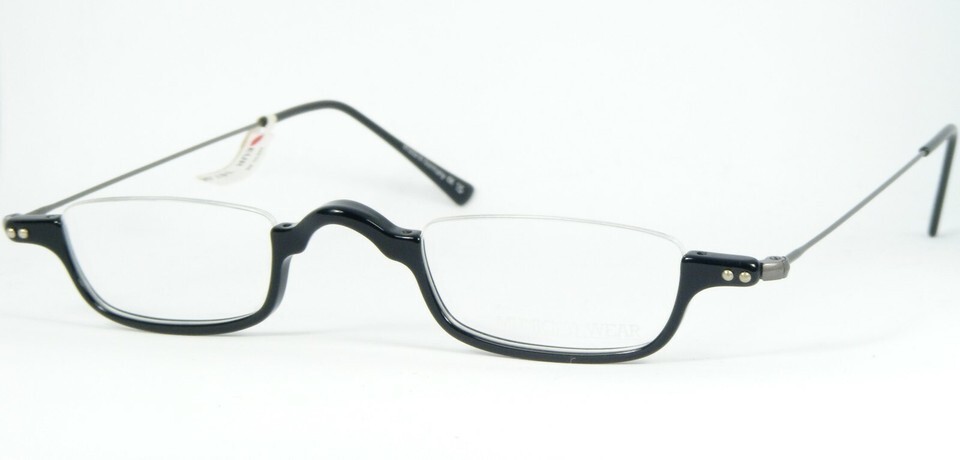 Vintage MUNICH EYEWEAR M68 15 SHINY BLACK EYEGLASSES GLASSES 42-24-145mm... - $29.70