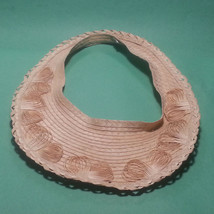 Women Visor Natural Straw Size 58 Handmade in Guatemala ( 004)  - $7.71