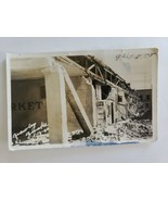 Brawley Ca Earthquake 5/18/1940 Destroyed Market Building Rppc Postcard  - £50.48 GBP