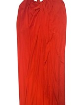 Victor Costa LTD Red Halter Gown Formal Dress – 51" Long – Size XS (12.5" Bust) image 3