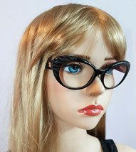 ROBERTO CAVALLI Eyeglasses Black Frame Oval Desroches 779 001 Animal Theme Women - £251.56 GBP
