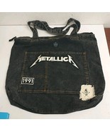 Typo x Metallica Tote Bag Denim Jeans Handbag 2021 19&quot;x17&quot; - $19.79