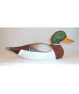 1977 Painted Carved Wood Decorative Mallard Drake Decoy Glass Eyes By WL... - £71.94 GBP