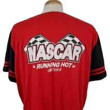 NASCAR &quot;Running Hot&quot; Button Front Jersey Womens Size 22-24 Red Black Cot... - £13.47 GBP