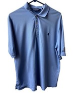 Polo Golf Ralph Lauren Short Sleeved Golf Polo Shirt Mens Size L Blue Solid - £10.16 GBP
