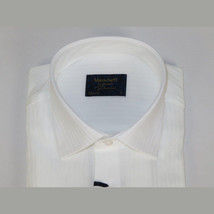Men 100% Cotton Shirt Manschett Quesste Turkey Slim Fit 6047-01 White Fancy image 7
