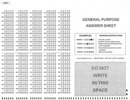Test-4521 (100 Sheet Pack) Compatible Testing Forms. - $31.92
