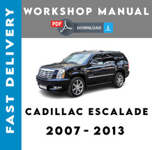 CADILLAC ESCALADE 2008 2009 2010 2011 2012 2013 SERVICE REPAIR WORKSHOP ... - $7.91