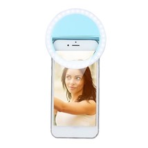Selfie Ring Light Led Clip For Cell Phone Selfie Flashlight Makeup Mirror - £11.93 GBP