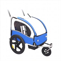 The Kozysfler 2-In-1 Double 2 Seat Bicycle Bike Trailer Jogger Stroller ... - £182.74 GBP