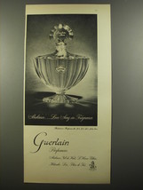 1954 Guerlain Shalimar Perfume Ad - Love Song in Fragrance - £14.76 GBP