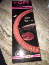 soft touch steering wheel cover brown leather - $16.83