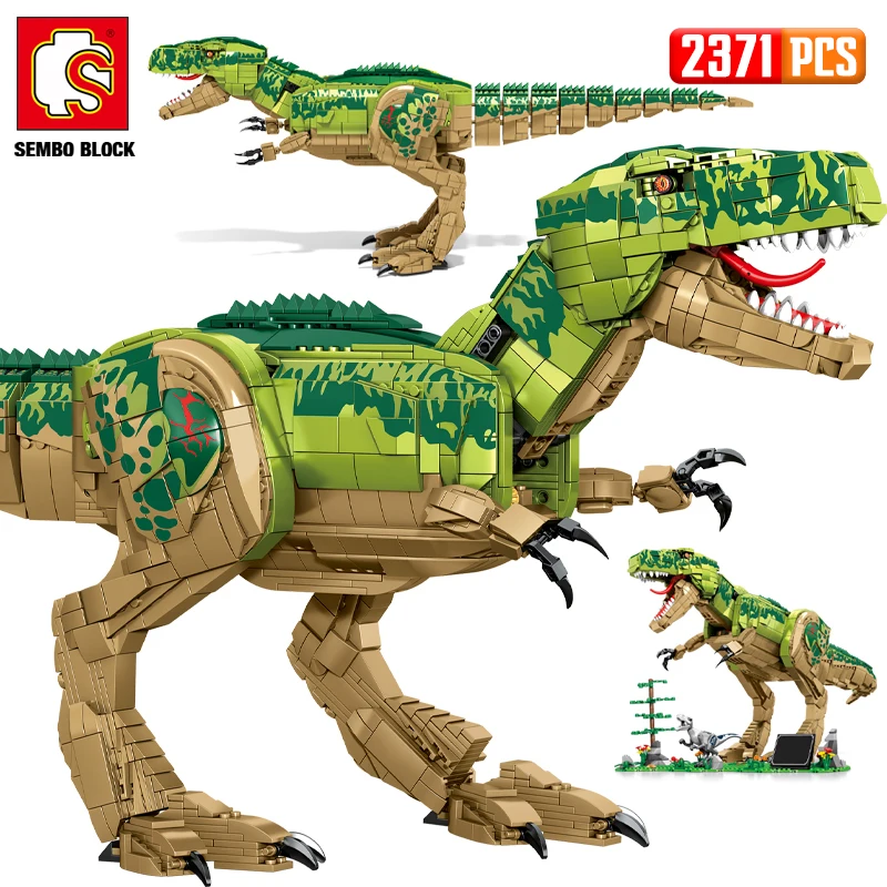 SEMBO BLOCK City 2371PCS Jurassic World Model Dinosaur Building Blocks - £218.36 GBP