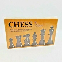 Vintage CRISLOID Staunton Pattern Chessmen Cushioned Chess USA Old Stock... - £31.12 GBP