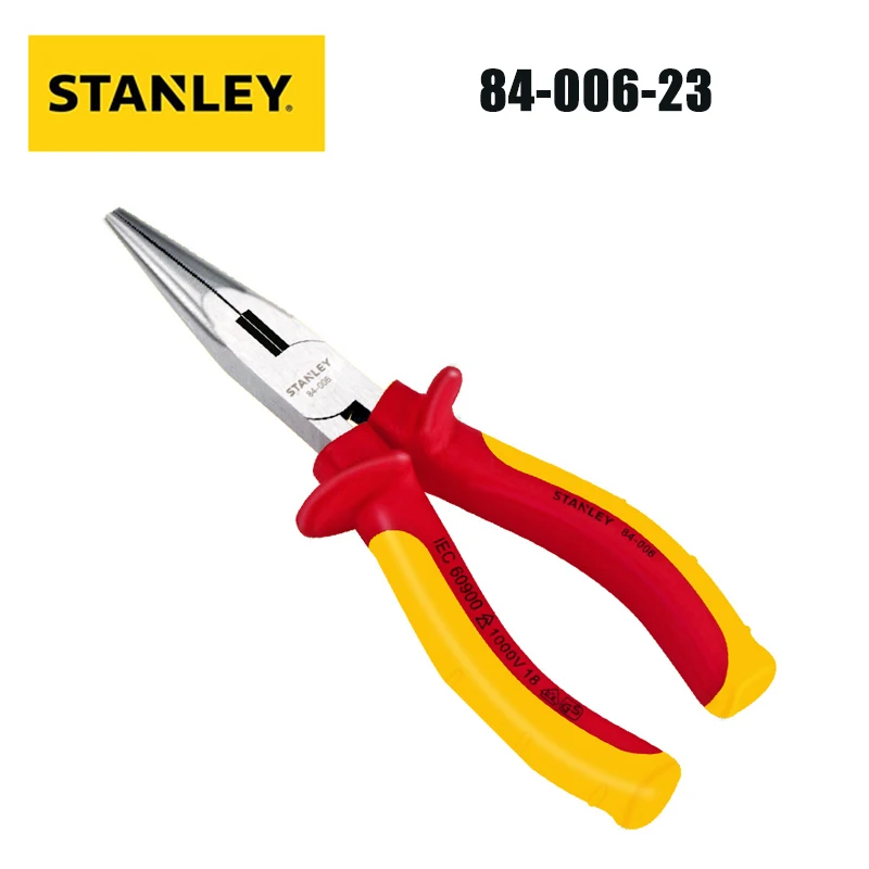 Stanley 84-006-23 Insulated Needle-Nose Pliers Pressure Resistant Electrician Pl - £64.10 GBP
