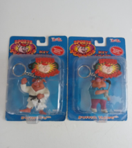 1998 Toybox Sports Hawgs Key Chain Lot of 2 Swine Fu Duffer Hawg - $16.82