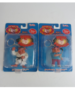 1998 Toybox Sports Hawgs Key Chain Lot of 2 Swine Fu Duffer Hawg - $16.82