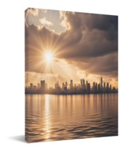 NEW! Ready To Hang Sunset on the Horizon Multiple Sizes Available!  - £17.17 GBP+