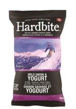 5 Full Size Bags of Hardbite Wild Onion &amp; Yogurt Flavored Chips Size 150g - £42.05 GBP