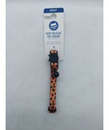 Whisker City Adjustable Pet Adult Collar Orange Cheetah 8&quot; - 12&quot; - $6.77 CAD