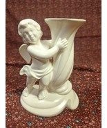 Vintage Atlantic Mold Ceramic Cherub Angel 6.25&quot; Tall  Home Dec - $169.27 MXN