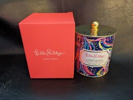 Lilly Pulitzer Beach Loot Large Candle lilly s Jungle Scent Lidded Soy Blend NEW - £19.57 GBP