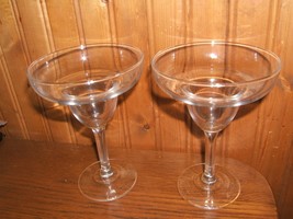 Pair Of Clear Margarita Glasses w/ Ball Stem (NWOT) - £7.74 GBP
