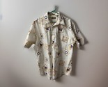 Natural Issue Button Front Short Sleeved Shirt Mens Size Large Wrinkle Free - $13.74