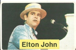 ⭕VTG card pocket calendar 1986 ELTON JOHN Portugal group music singer - $6.07 CAD