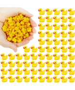 Ekisemio 200 Pieces Mini Resin Ducks Yellow Tiny Duckies for School Proj... - £11.89 GBP