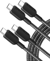 Anker 310 USB C to USB C Cable (6ft , 2 Pack) , (60W/3A) Fast Charge for... - $18.99