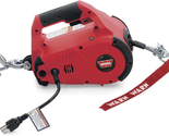 120V AC Portable Electric Winch with Steel Cable: 1/2 Ton (1,000 Lb) Pul... - £302.90 GBP