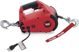 120V AC Portable Electric Winch with Steel Cable: 1/2 Ton (1,000 Lb) Pul... - £301.97 GBP