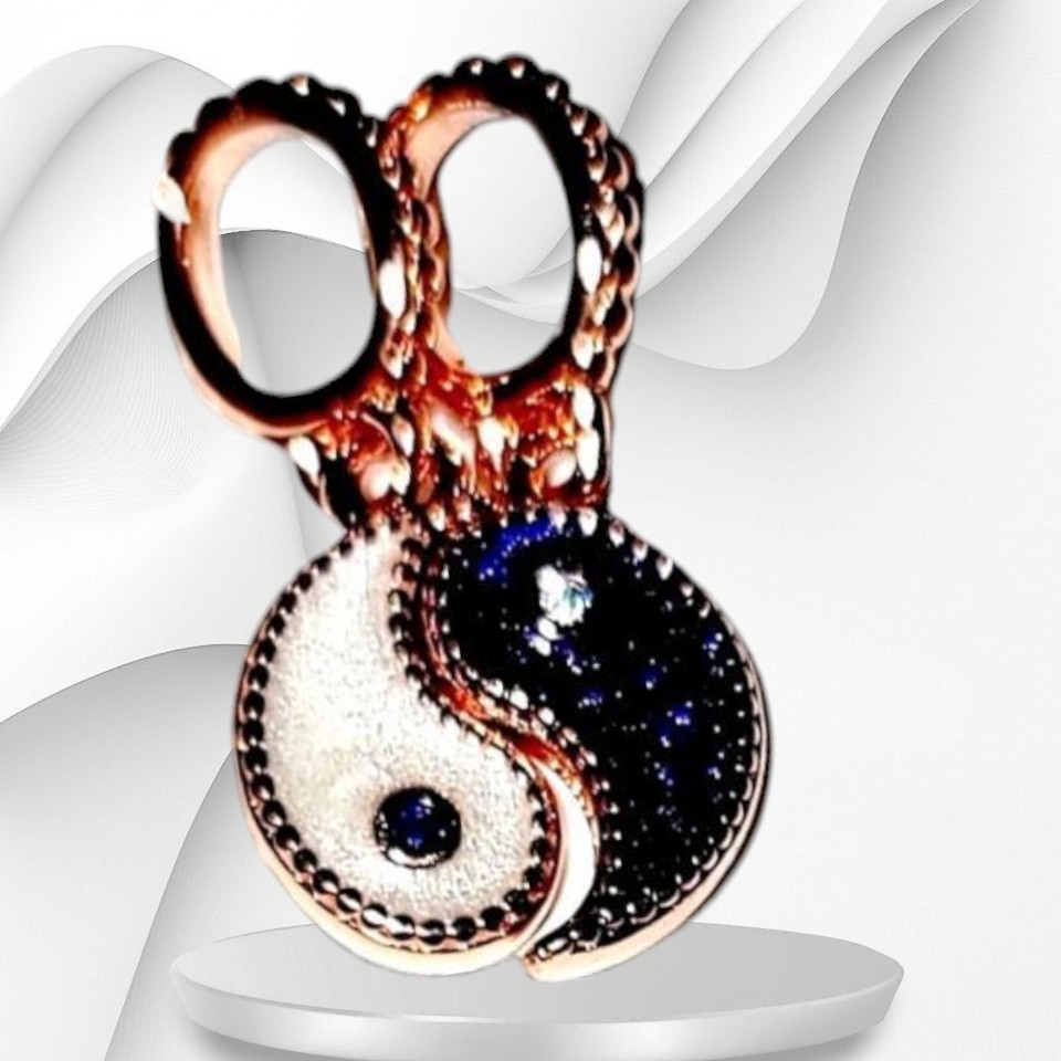 PANDORA Rose Gold Splittable Yin &amp; Yang Dangle Charm 780098C01 US SELLER - $64.15