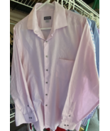 Men&#39;s VAN HEUSE Dress Shirt Cotton REGULAR Fit Long Sleeve Pink 16 1/2-3... - $27.34 CAD