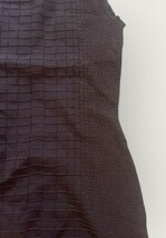 Gucci Women’s Dark Brown Textured Sleeveless Sheath Dress XS Made in Italy image 6