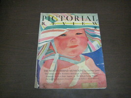 PICTORIAL REVIEW SEPT. 1934-PAPER DOLL-SHARK-MUSSOLINI VG - $61.11