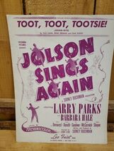 1949 Sheet Music Jolson Sings Again Toot,Toot, Tootsie Good-Bye Gus Kahn - €24,09 EUR 1949 Sheet Music Jolson Sings Again Toot,Toot, Tootsie Good-Bye Gus Kahn - €24,09 EUR